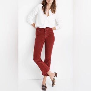 Madewell Cali Demi-Boot Jeans in Corduroy Button-Front Edition Size 25‎